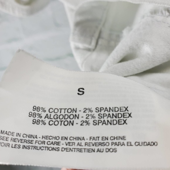 Jones New York White Denim Short Sleeve Jacket Top Sz. S - Picture 4 of 4